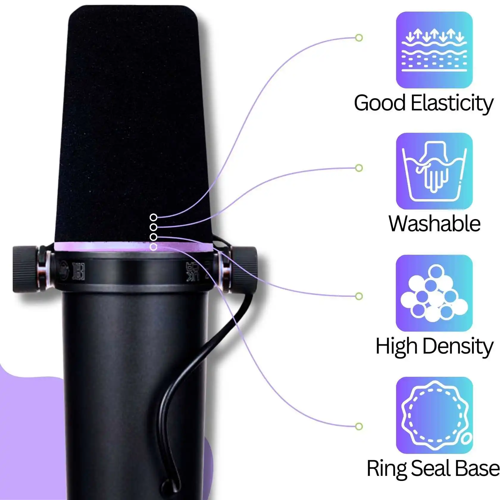 SM7 Mic Cover Pop Filter for S - đánh giá và giá Shure Mic Sm7B