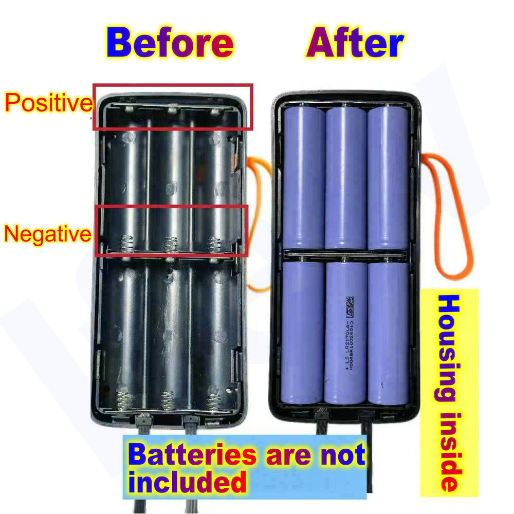 21700  Battery Case Power Bank - đánh giá và giá Battery Case Storage