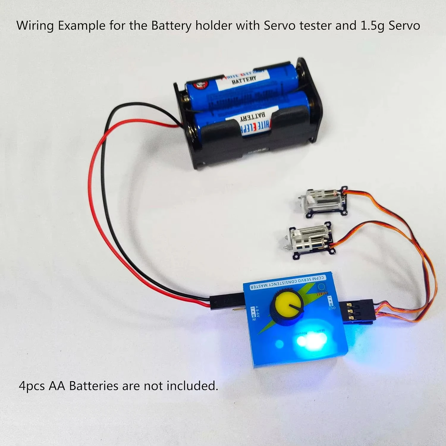 Servo Tester 3CH Digital ESC S - đánh giá và giá Battery Case Storage
