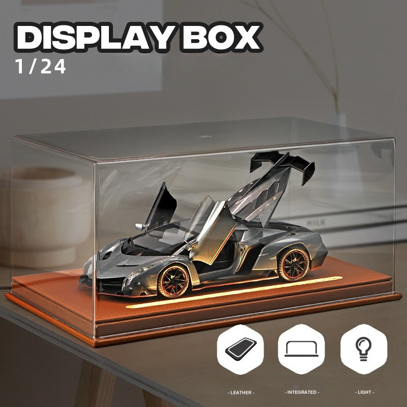 Acrylic Display Box with Light - đánh giá và giá Battery Case Storage