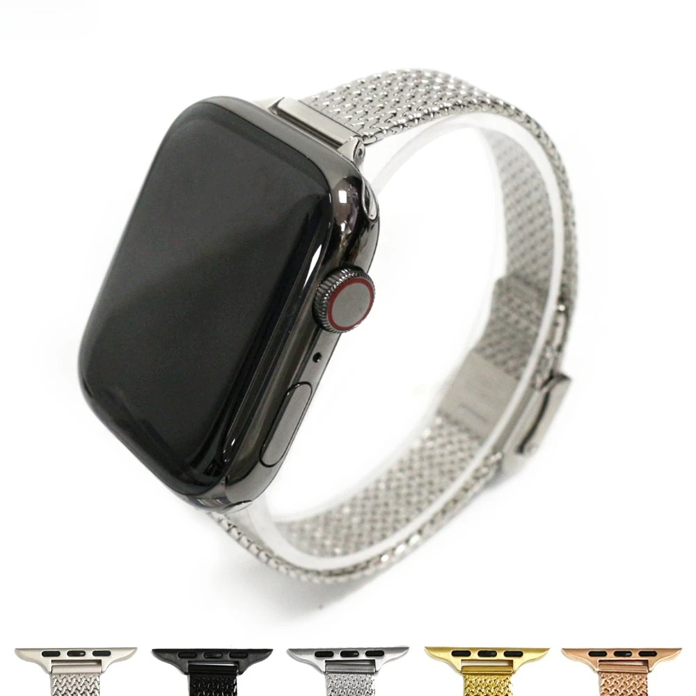 Band for Apple Watch Series 9  - đánh giá và giá Mesh Coil Strip