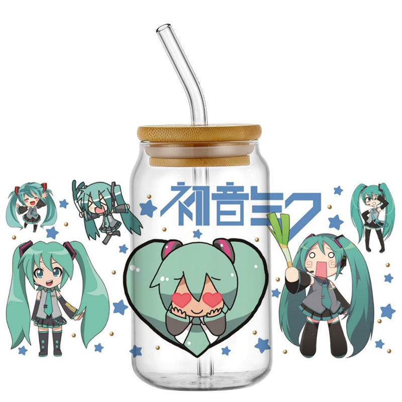 Hatsune Miku UV DTF Cup Wrap 1 - đánh giá và giá Rdta Tank Glass
