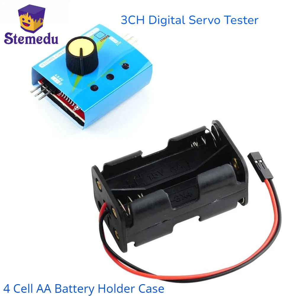 3CH Digital Servo Tester ESC S - đánh giá và giá Battery Case Storage