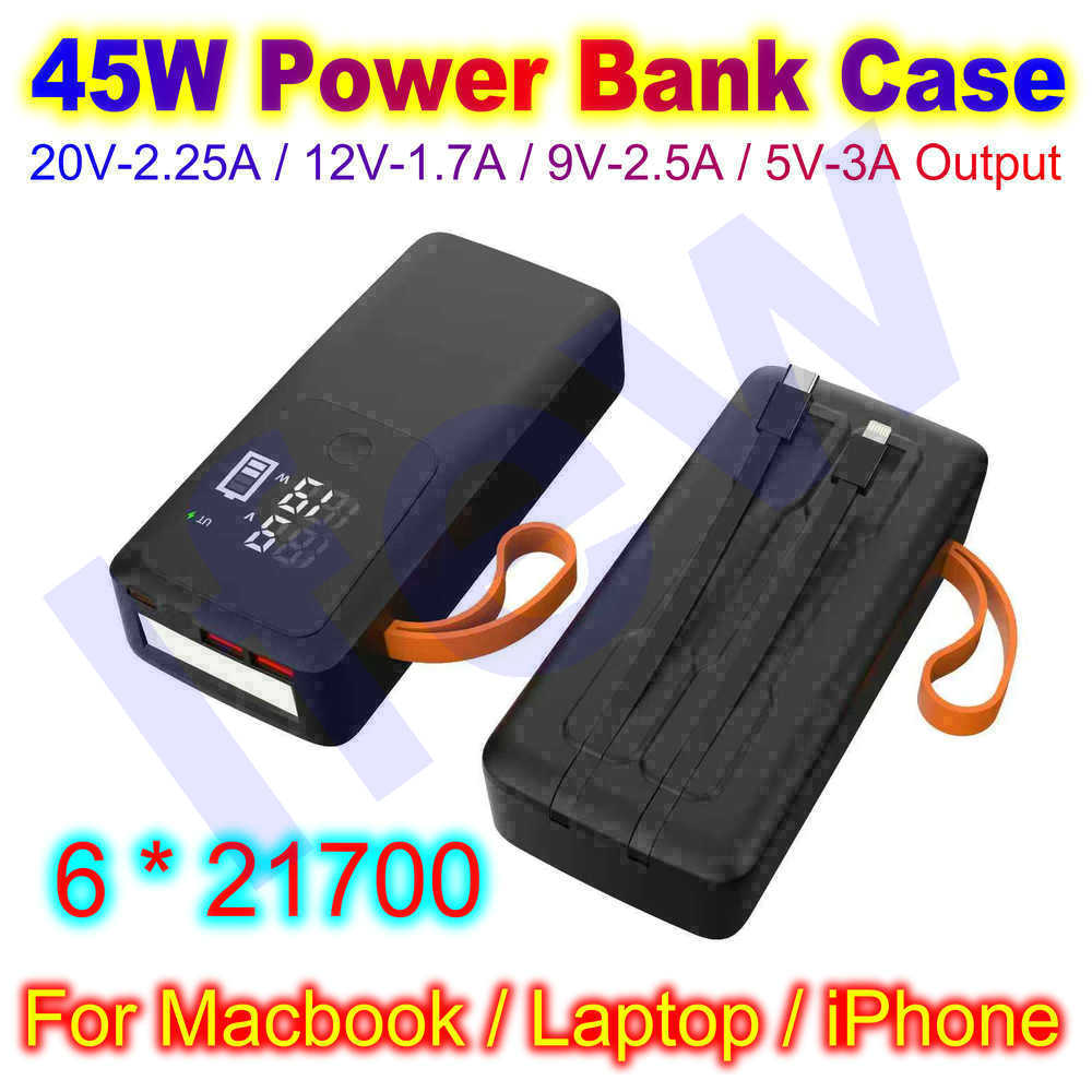 45W Power Bank Case For Macboo - đánh giá và giá Battery Case Storage